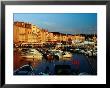 Boats And Buildings At Port, St. Tropez, France by Richard I'anson Limited Edition Print