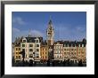 Flemish Buildings In The Grand Place Tower In Centre, Lille, France by David Hughes Limited Edition Print