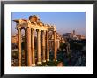 Eight Granite Columns, All That Is Left Of Tempio Di Saturno, Rome, Italy by Jonathan Smith Limited Edition Print