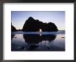 Pfeiffer Beach Rock Formation At Dusk, Pfeiffer Big Sur State Park, Usa by Holger Leue Limited Edition Print