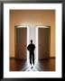 Man Choosing Between Two Doors by Ken Glaser Limited Edition Print
