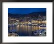 Waterfront At Night, Monte Carlo, Principality Of Monaco, Cote D'azur, Mediterranean, Europe by Sergio Pitamitz Limited Edition Print