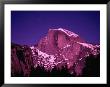 Half Dome With Pink Glow In Moonlight, Yosemite National Park, Usa by John Elk Iii Limited Edition Pricing Art Print