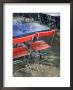 Cafe Table And Chairs On Oberer Rhineweg, Basel, Switzerland by Walter Bibikow Limited Edition Print