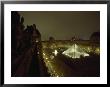 The Pyramid Glows At Night In The Cour Napoleon Iii At The Louvre, France by James L. Stanfield Limited Edition Print
