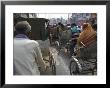 Rickshaw Transport On Busy Street, Varanasi, Uttar Pradesh State, India by Eitan Simanor Limited Edition Print