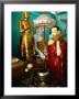 Statues With Lamp-Shade, Yangon, Myanmar (Burma) by Juliet Coombe Limited Edition Print