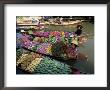 Market Traders In Boats Selling Flowers, Damnoen Saduak Floating Market, Bangkok, Thailand by Gavin Hellier Limited Edition Pricing Art Print