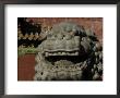 Lion Head Sculpture, China by Ryan Ross Limited Edition Print