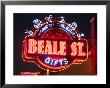 Neon Signs, Beale Street Entertainment Area, Memphis, Tennessee, Usa by Walter Bibikow Limited Edition Print