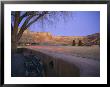The Red Tailights Of A Truck Color This Twilight View Of Ghost Ranch by Stephen St. John Limited Edition Print