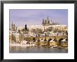 Prague Castle, Charles Bridge, Vltava River And Suburb Of Mala Strana, Prague, Czech Republic by Richard Nebesky Limited Edition Print