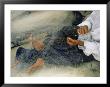 Photo Of A Fisherman Repairing His Net, Egypt by James L. Stanfield Limited Edition Pricing Art Print