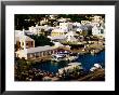 Waterfront Houses And Boats At Dock, St. George's Island, St. George's Parish, Bermuda by Richard Cummins Limited Edition Print