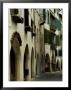 Narrow Road Lined By Shuttered Windows, Asolo, Italy by Todd Gipstein Limited Edition Print