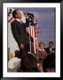 Presidential Candidate Richard Nixon On The Campaign Trail As His Wife Pat Looks On by Arthur Schatz Limited Edition Print
