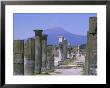 Mount Vesuvius Seen From The Ruins Of Pompeii, Campania, Italy by Anthony Waltham Limited Edition Print