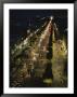 An Elevated View Of A Traffic-Filled Paris Street At Night by Raul Touzon Limited Edition Print