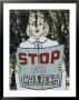 A Rusting Metal Sign Advising People To Stop For Church by Stephen St. John Limited Edition Print