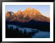 Grand Teton At Sunrise, From Snake River Overlook, Grand Teton National Park, Wyoming by Holger Leue Limited Edition Print