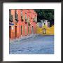 Homes Along Cobblestone Street, San Miguel De Allende, Mexico by Nancy Rotenberg Limited Edition Print