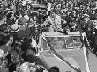 Heavyweight Boxer Rocky Marciano Sitting In Convertible Next To Wife After Victory Over Joe Louis by Fred Bauman Limited Edition Print