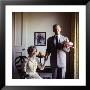 Married Comedy Duo Gracie Allen And George Burns In Front Of Photo Of Them Taken 36 Years Earlier by Allan Grant Limited Edition Pricing Art Print