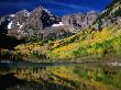 Maroon Bells Scenic Area In White River National Forest, Rocky Mountain National Park, Usa by Mark Newman Limited Edition Print
