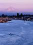 Mt. Hood And Columbia River From Jantzen Beach, Portland, Usa by Ryan Fox Limited Edition Pricing Art Print