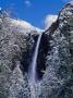Bridalveil Falls In Winter, Yosemite Valley, California, Usa by Thomas Winz Limited Edition Print