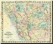 New Map Of Central California, C.1871 by A. L. Bancroft Limited Edition Print