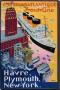 Transatlantique, French Line, Paris-Havre-New York by Albert Sebille Limited Edition Print