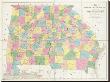 Map Of Georgia And Alabama, C.1839 by David H. Burr Limited Edition Pricing Art Print