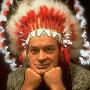 Comedian Bob Hope Posing In Indian Headdress Given Him By Ok State Univ. Women by Allan Grant Limited Edition Print