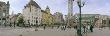 Tourists At A Town Square, Jernbanetorget, Oslo, Norway by Panoramic Images Limited Edition Print