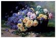 Un Panier De Fleurs by Albert Tibulle De Furcy Lavault Limited Edition Pricing Art Print