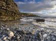 Incoming Tide At Dunraven Bay, Southerdown, South Wales, Wales, United Kingdom, Europe by Adam Burton Limited Edition Print