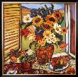 Sunflowers At Window by Suzanne Etienne Limited Edition Pricing Art Print