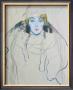 Full-Face Portrait Of A Lady, C.1917 by Gustav Klimt Limited Edition Print