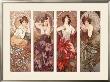 Precious Stones And Flowers by Alphonse Mucha Limited Edition Pricing Art Print
