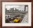 Yellow Cab On Brooklyn Bridge by Henri Silberman Limited Edition Pricing Art Print