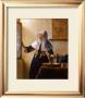 Masterworks Of Art - Woman With A Water Jug by Jan Vermeer Limited Edition Print