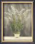 White Flowers In Pot by Lucciano Simone Limited Edition Print