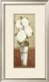White Flowers In White Vase by Mar Alonso Limited Edition Pricing Art Print