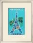 Air France: Eiffel Tower And Paris Monuments, C.1952 by Bernard Villemot Limited Edition Print