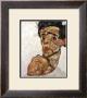 Self Portrait With Bare Shoulder, C.1912 by Egon Schiele Limited Edition Print