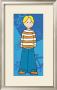 Boy In Orange Striped Shirt by Clara Almeida Limited Edition Pricing Art Print