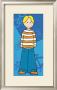 Boy In Orange Striped Shirt by Clara Almeida Limited Edition Print