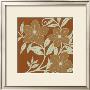 Tan Flowers With Mint Leaves I by Norman Wyatt Jr. Limited Edition Print