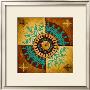 Sun Wheels With Teal Ii by Michael Marcon Limited Edition Print